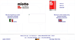 Desktop Screenshot of miottoeste.it